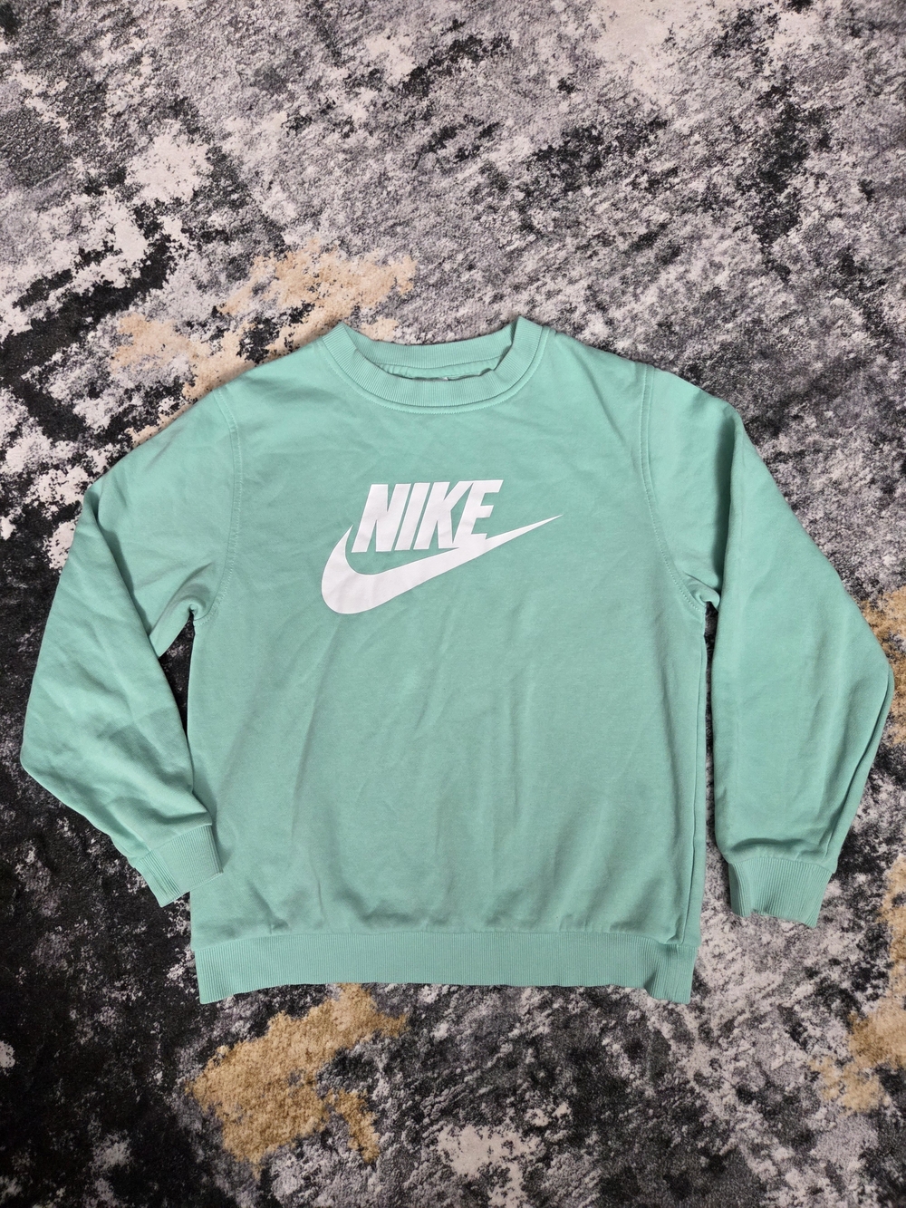 Nike Mint Green Fleece Crewneck Sweatshirt Size Large